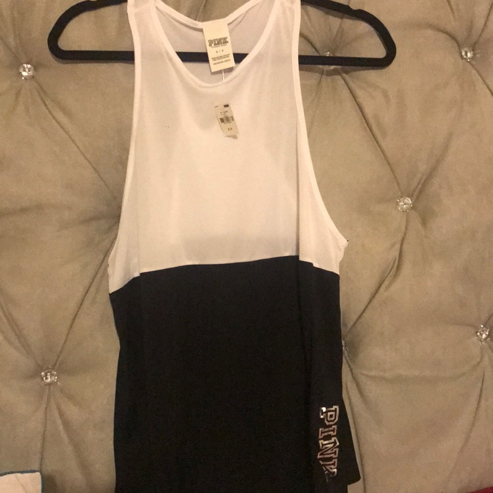 Black and white tank top